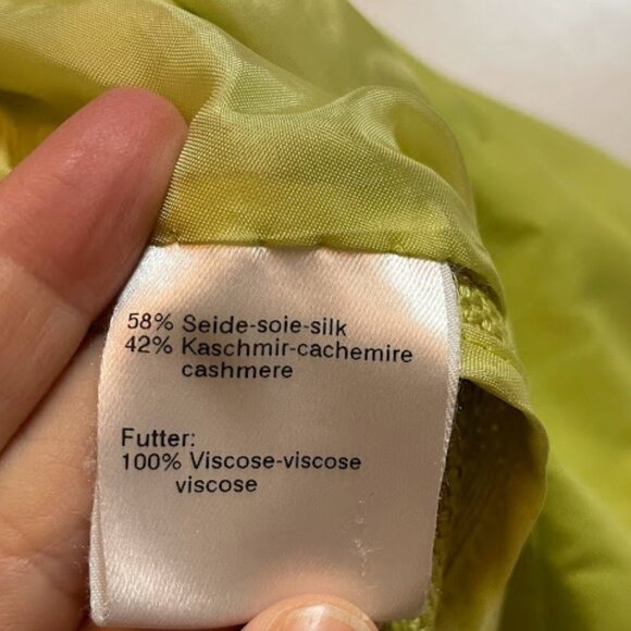 Akris Lime Green Blazer Size 10 - Picture 9 of 15